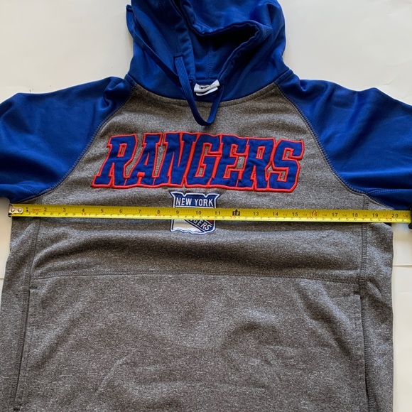 Rangers Blue and Gray Men's Hoodie size small - Picture 3 of 5